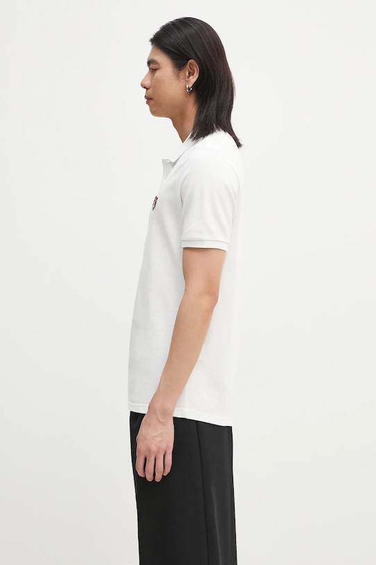 Kenzo cotton polo shirt Happy Tiger FF55PO5434PU.02 white SS25