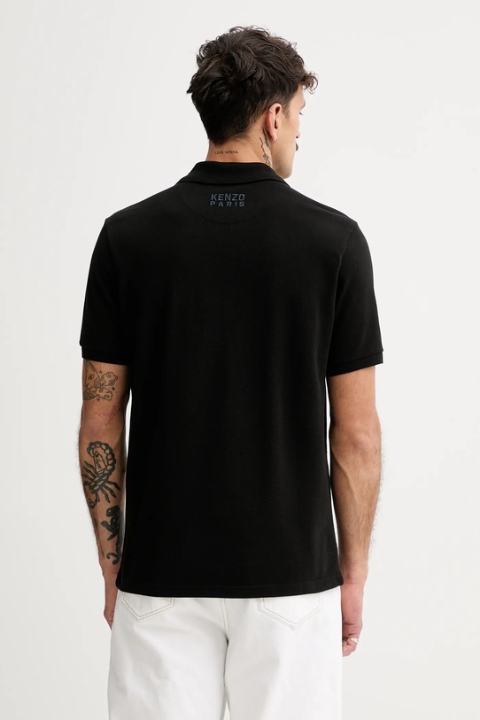 Odzież Kenzo polo bawełniane Happy Tiger FF55PO5434PU.99J czarny