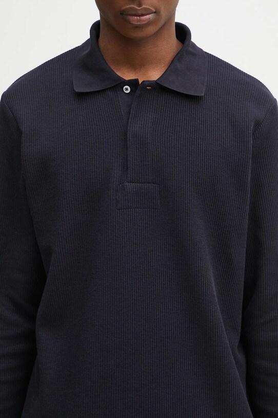 Norse Projects jumper Ruben Double Face LS Polo navy N10.0214.7004