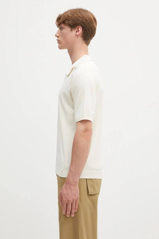 Norse Projects polo in lino Leif Cotton Linen Polo N45.0502.0219 beige SS25