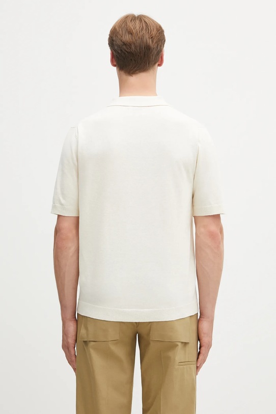 Одяг Льняне поло Norse Projects Leif Cotton Linen Polo N45.0502.0219 бежевий