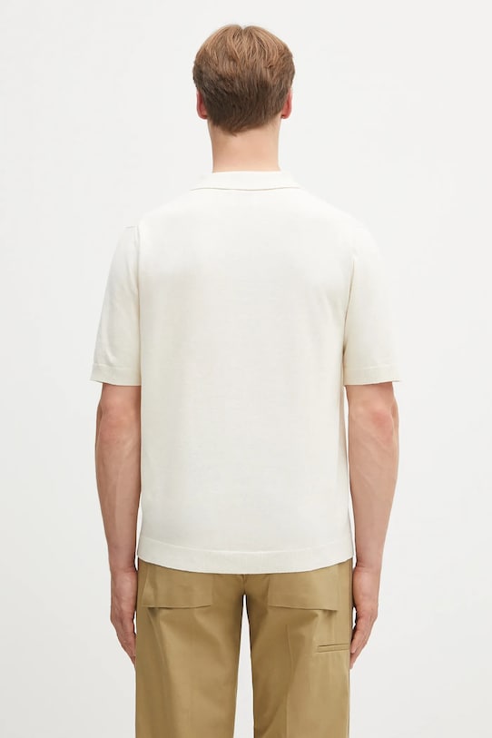 Abbigliamento Norse Projects polo in lino Leif Cotton Linen Polo N45.0502.0219 beige