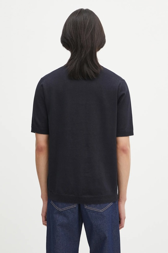 Clothing Norse Projects linen blend polo shirt Leif Cotton Linen Polo N45.0502.7004 navy