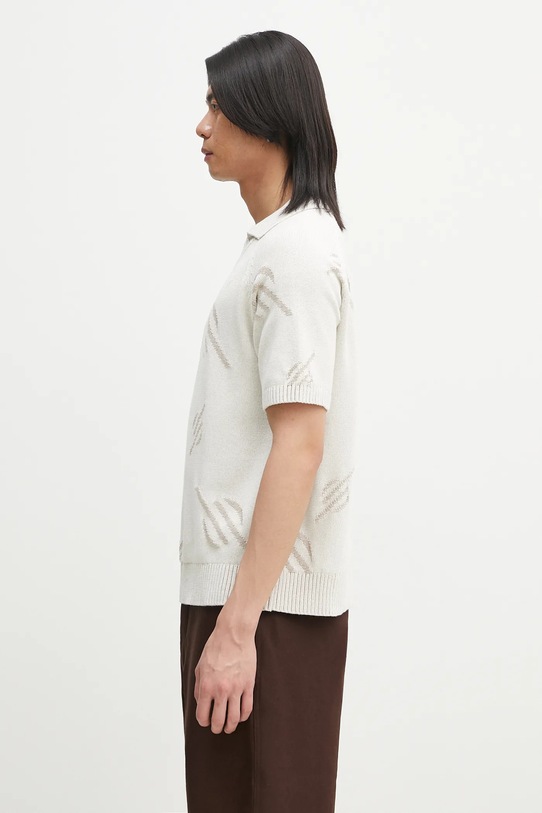 Bavlnené polo tričko Daily Paper Monogram Polo Knit 2511033 béžová SS25