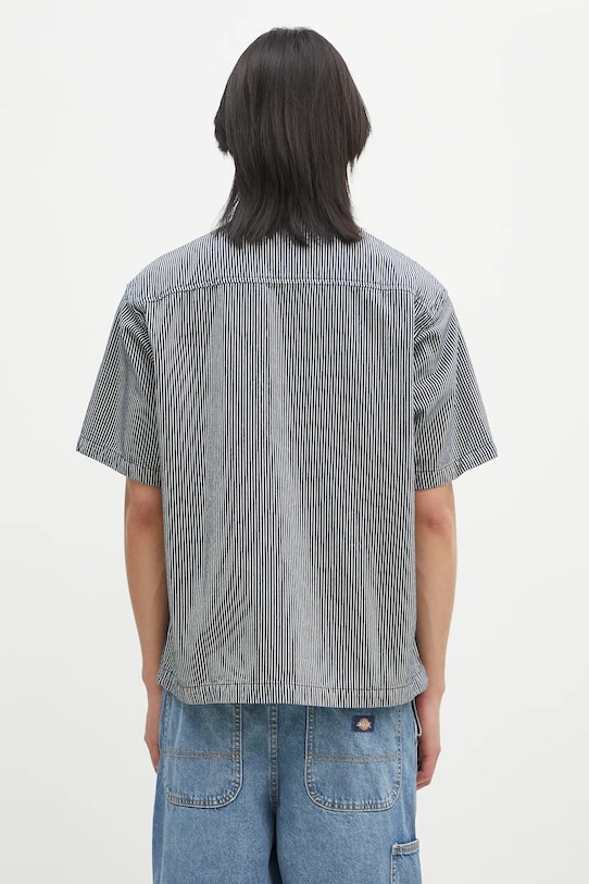 Odzież No Problemo polo bawełniane Mini Problemo SS Work Shirt - Denim NP4011303 granatowy