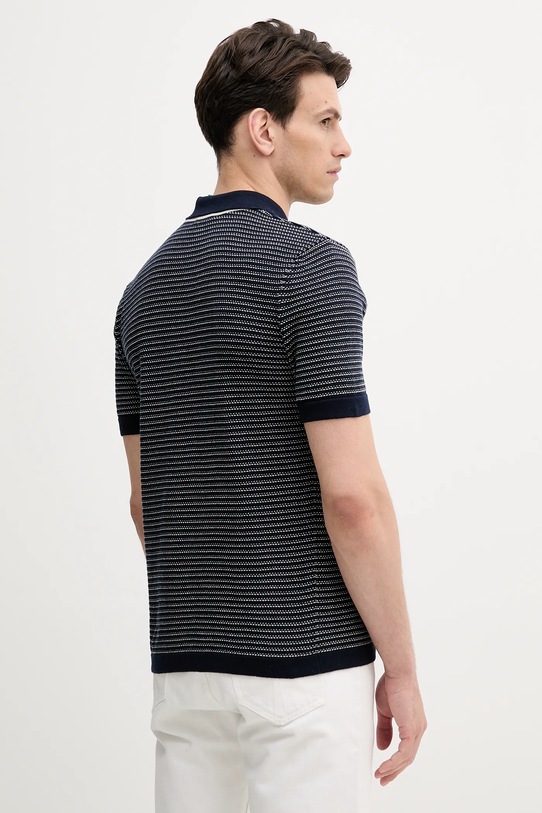 Odzież United Colors of Benetton polo bawełniane 1094K301J granatowy