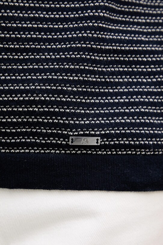 United Colors of Benetton polo de bumbac 1094K301J bleumarin