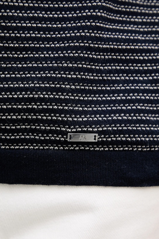 United Colors of Benetton polo bawełniane 1094K301J granatowy