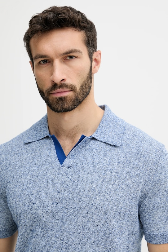 United Colors of Benetton tricou polo albastru 115RK301I