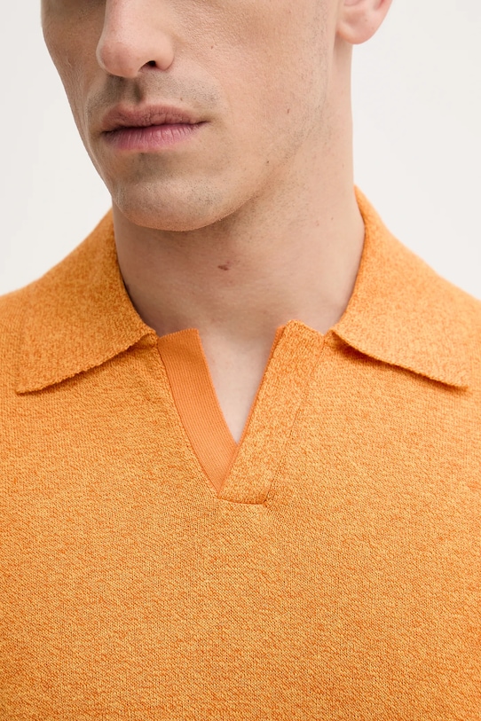 United Colors of Benetton tricou polo 115RK301I portocaliu