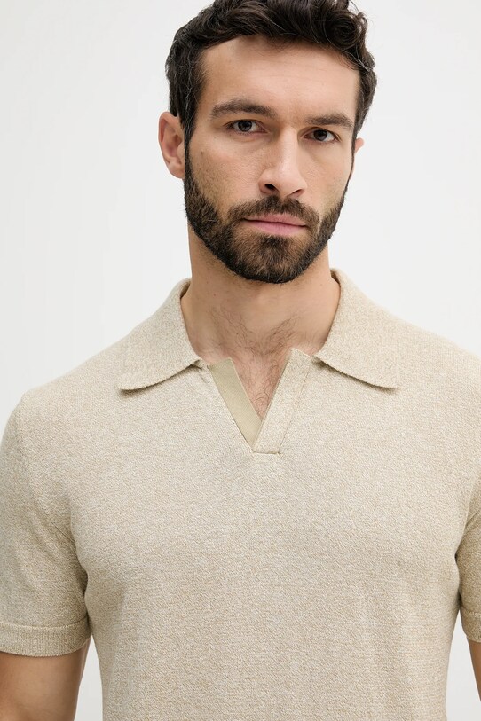 United Colors of Benetton polo beżowy 115RK301I