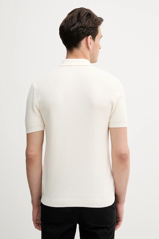 Îmbrăcăminte United Colors of Benetton polo de bumbac 1198U301H bej