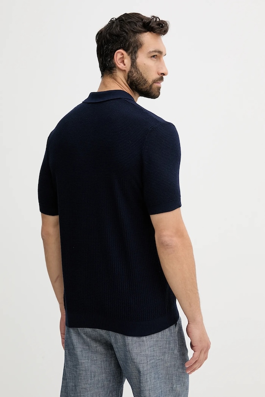 Îmbrăcăminte United Colors of Benetton polo de bumbac 1198U301H bleumarin