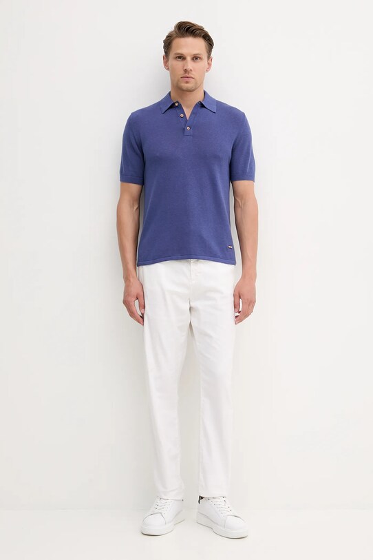 Поло United Colors of Benetton 14HAU301K фиолетовой SS25