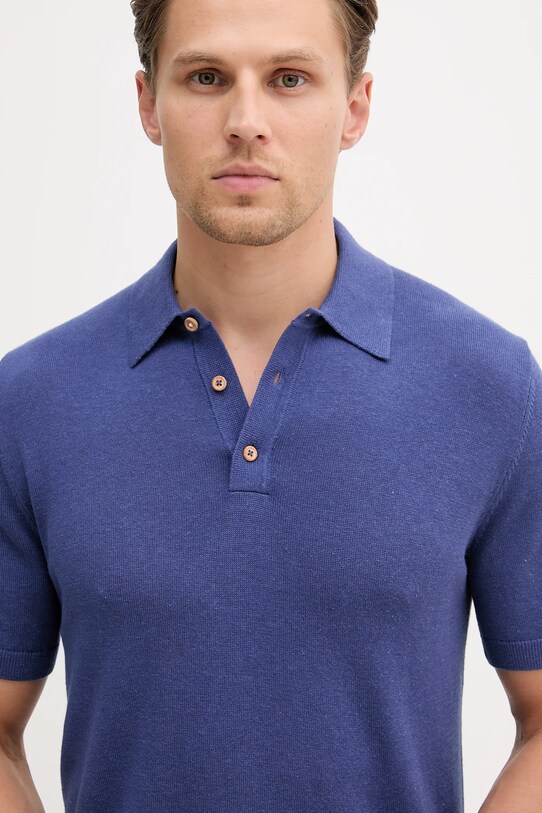 Поло United Colors of Benetton фиолетовой 14HAU301K