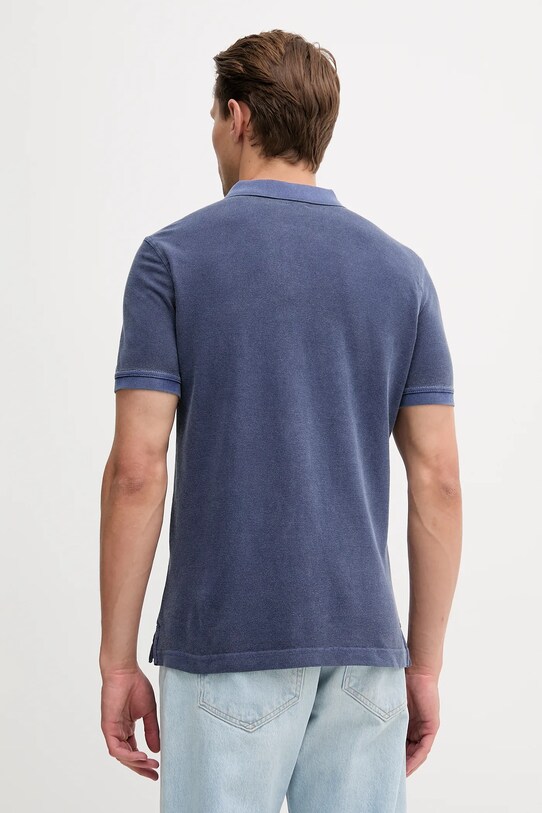 Oblečení Bavlněné polo tričko United Colors of Benetton 3089U302D námořnická modř
