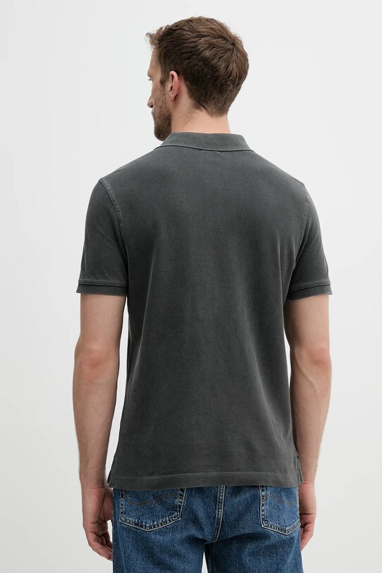 Одежда Хлопковое поло United Colors of Benetton 3089U302D серый