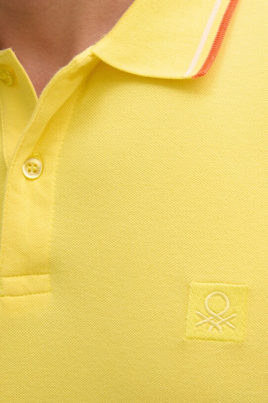United Colors of Benetton polo 3F9HU302E żółty
