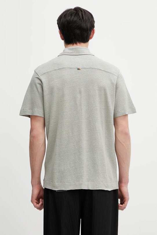 Одежда Льняное поло Paul Smith M1R.446Z.P01764 серый