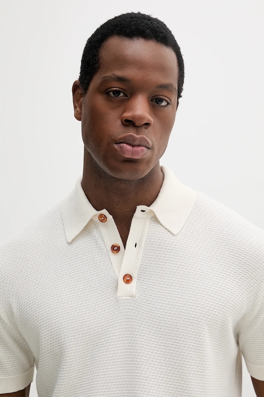 Sisley polo de bumbac bej 1094S300M