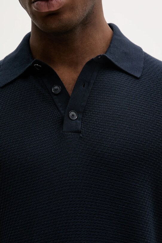 Sisley polo de bumbac bleumarin 1094S300M