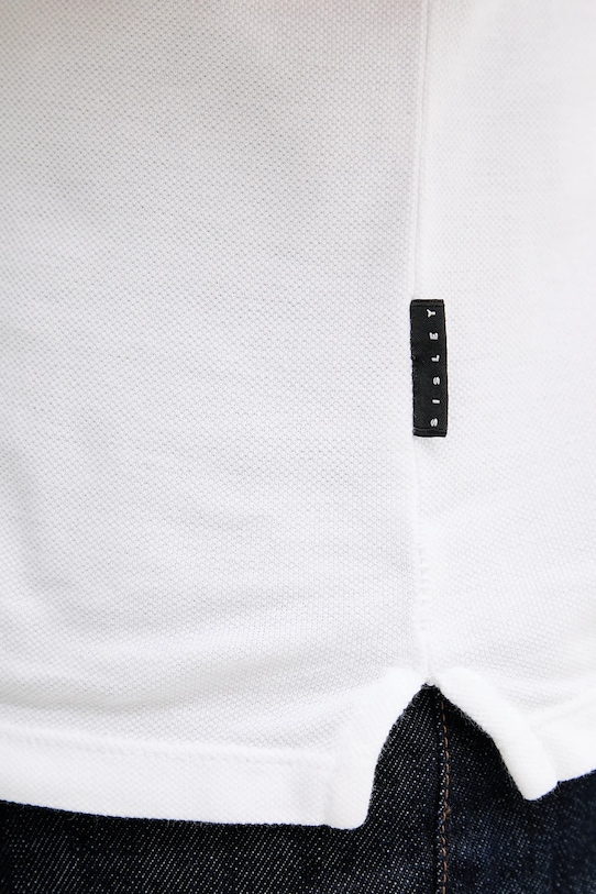 Sisley polo bawełniane 3089S300T biały