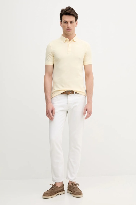 Sisley polo de bumbac 3089S300T bej SS25