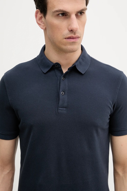 Sisley polo de bumbac bleumarin 3089S300T