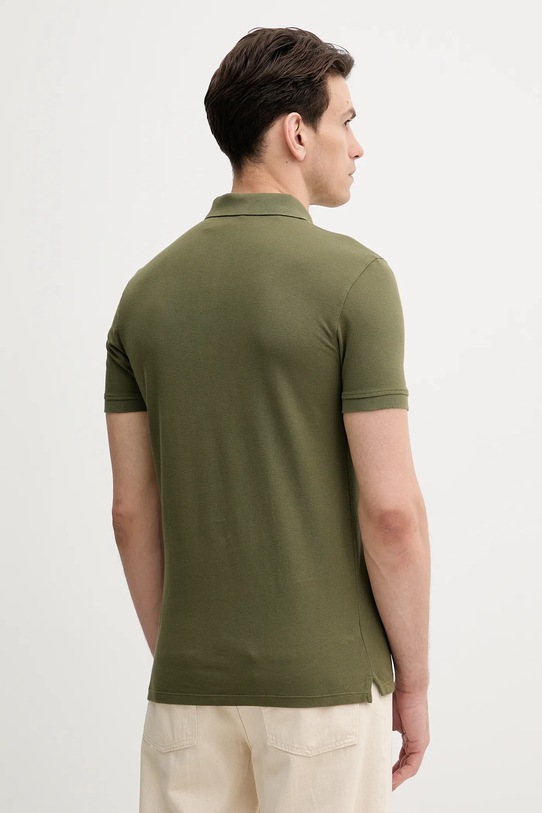 Îmbrăcăminte Sisley polo de bumbac 3089S300T verde