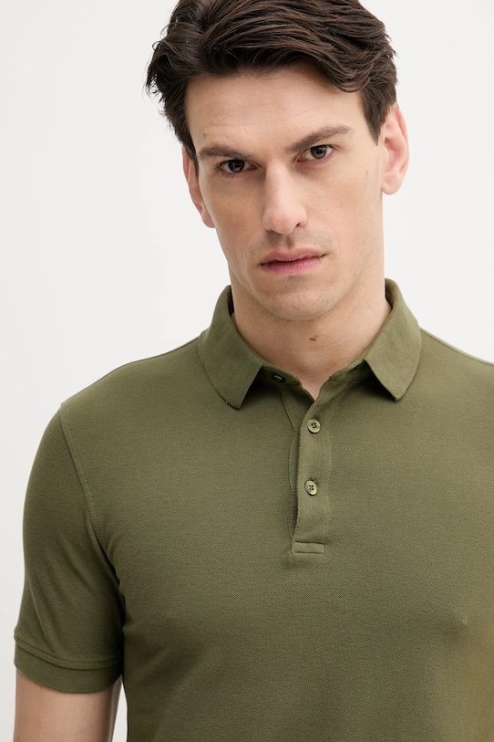 Sisley polo de bumbac verde 3089S300T