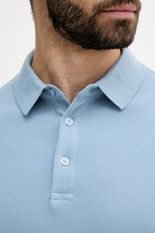 Sisley polo de bumbac 3089S300T albastru