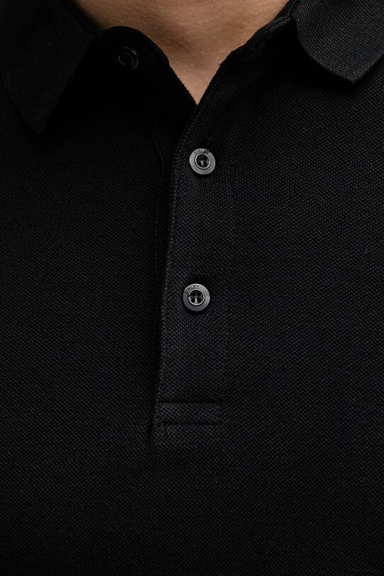 Sisley polo de bumbac 3089S300T negru