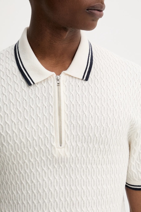 Abercrombie & Fitch tricou polo KI120.5086.100 bej