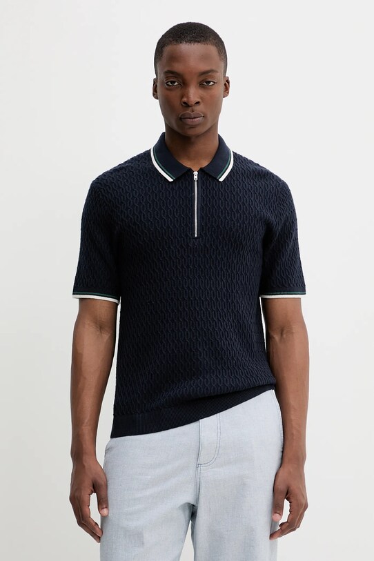 Abercrombie & Fitch polo regular granatowy KI120.5086.200