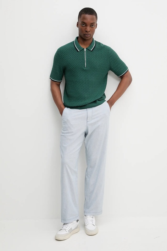 Polo tričko Abercrombie & Fitch KI120.5086.300 zelená SS25