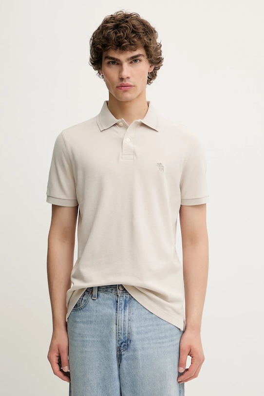 Πόλο Abercrombie & Fitch με ελαστάν μπεζ KI124.5229.175
