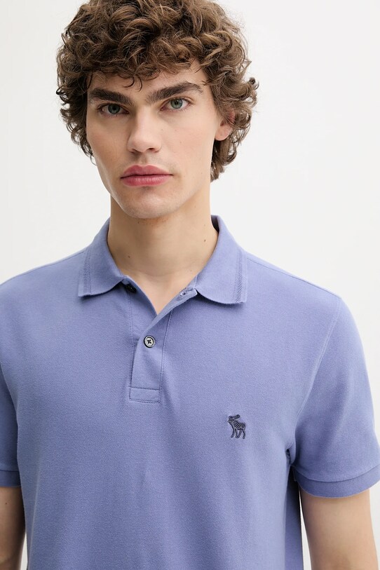 Abercrombie & Fitch polo KI124.5230.200 fioletowy