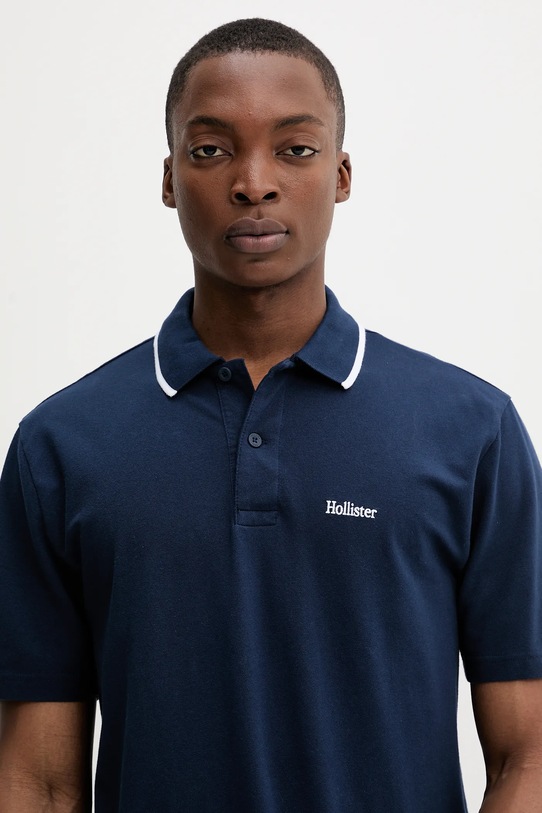 Hollister Co. tricou polo bleumarin KI324.5199.200
