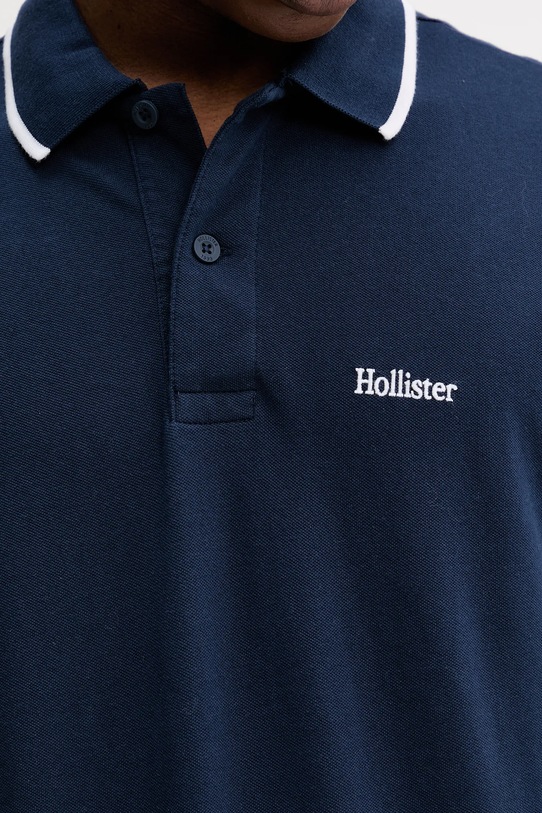 Hollister Co. tricou polo KI324.5199.200 bleumarin