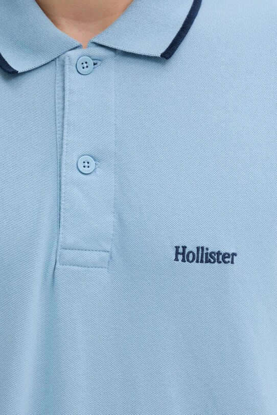 Hollister Co. tricou polo KI324.5199.211 albastru