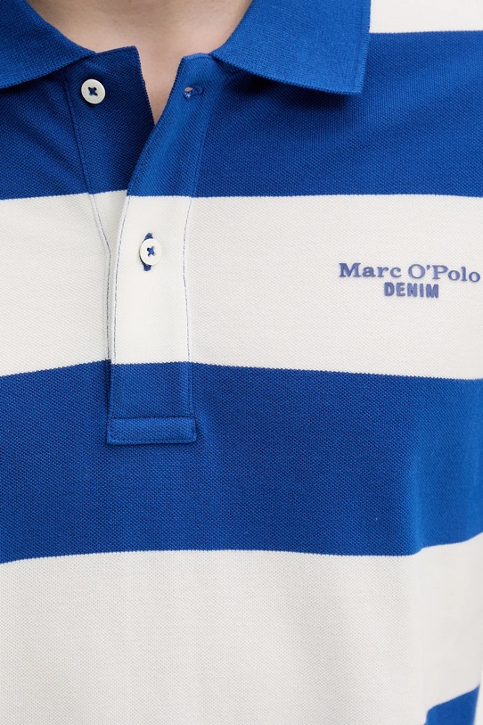 Bavlněné polo tričko Marc O'Polo 5000005949 fialová