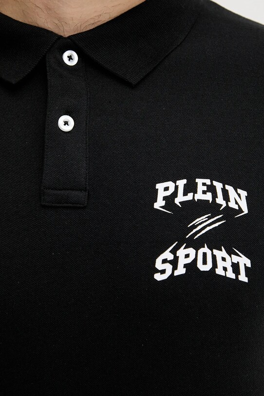 PLEIN SPORT tricou polo negru PS25MPL01