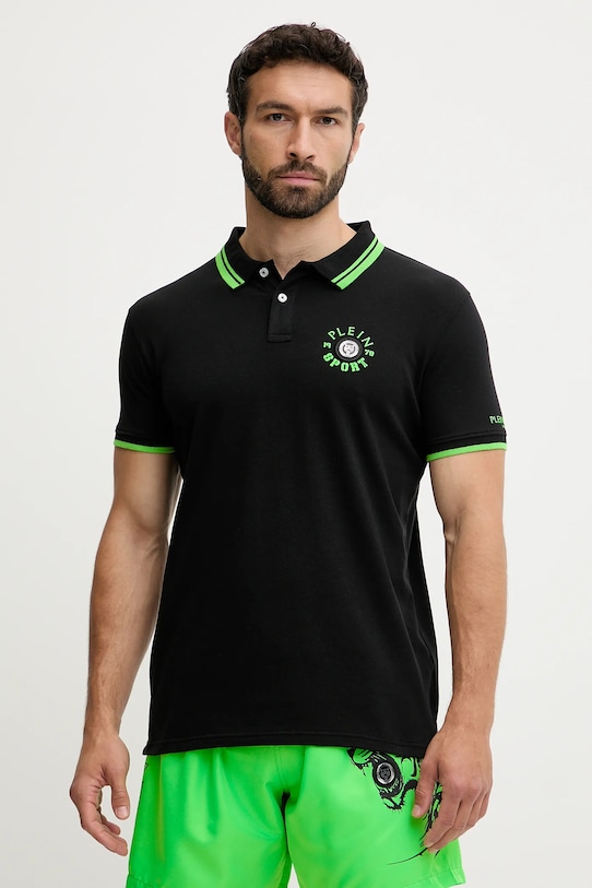 Îmbrăcăminte PLEIN SPORT tricou polo PS25MPL02 negru
