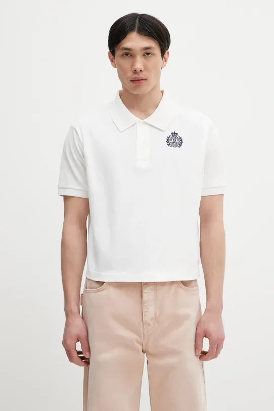 Sporty & Rich polo bawełniane H&W Crest Pique