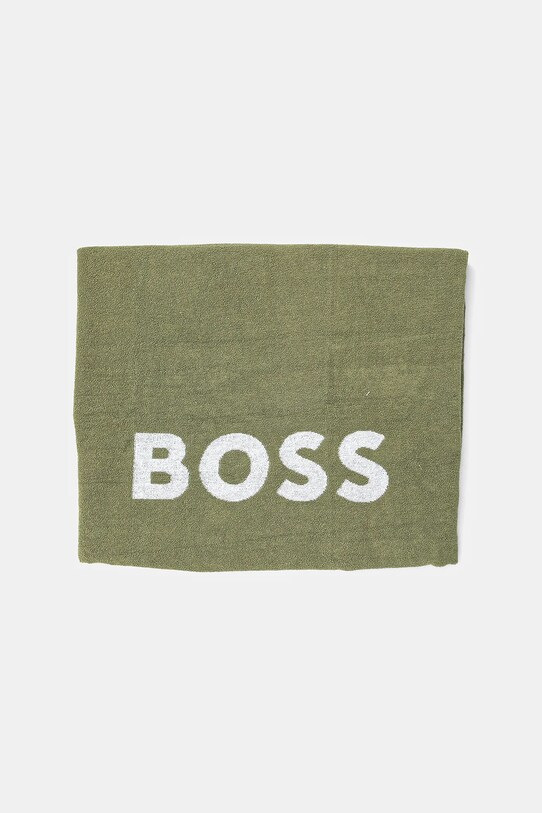 BOSS prosop din bumbac 50540419 verde SS25