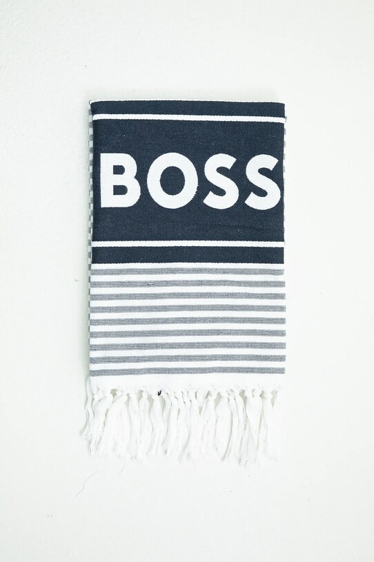 BOSS prosop din bumbac 50540424 bleumarin SS25