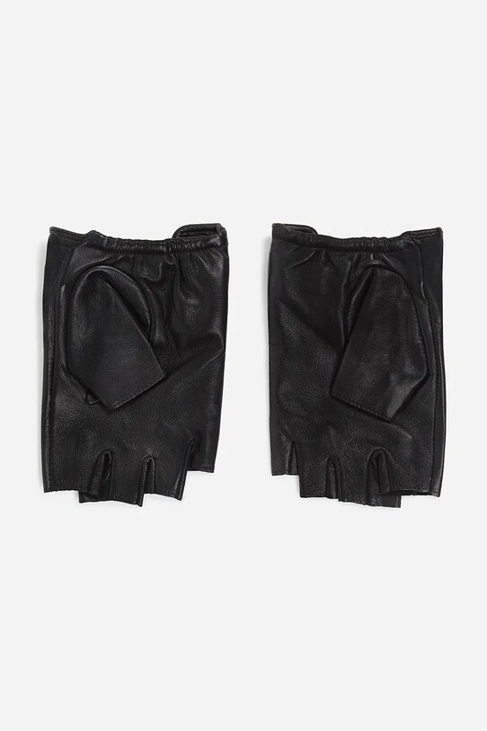 Δερμάτινα γάντια Karl Lagerfeld A2W33064 μαύρο SS25