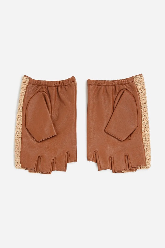 Rukavice Karl Lagerfeld A2W33005 smeđa SS25