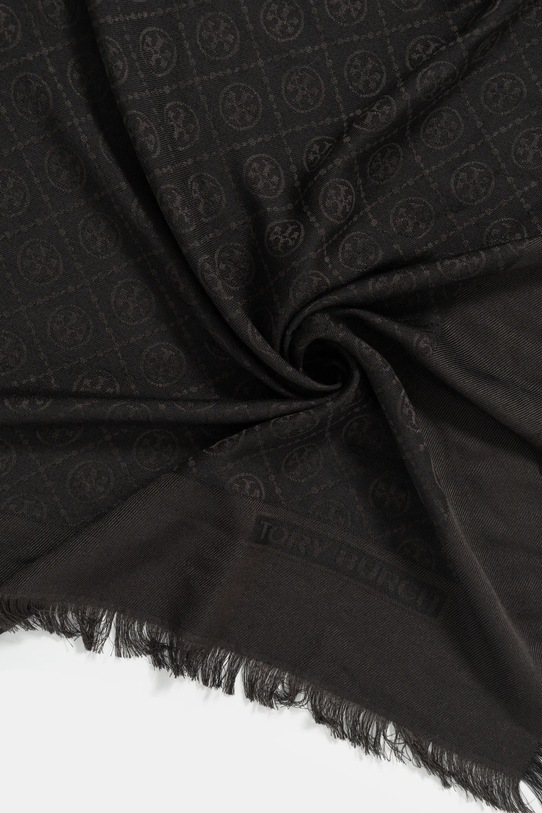 Doplňky Hedvábný šátek Tory Burch T Monogram 160570.001 černá