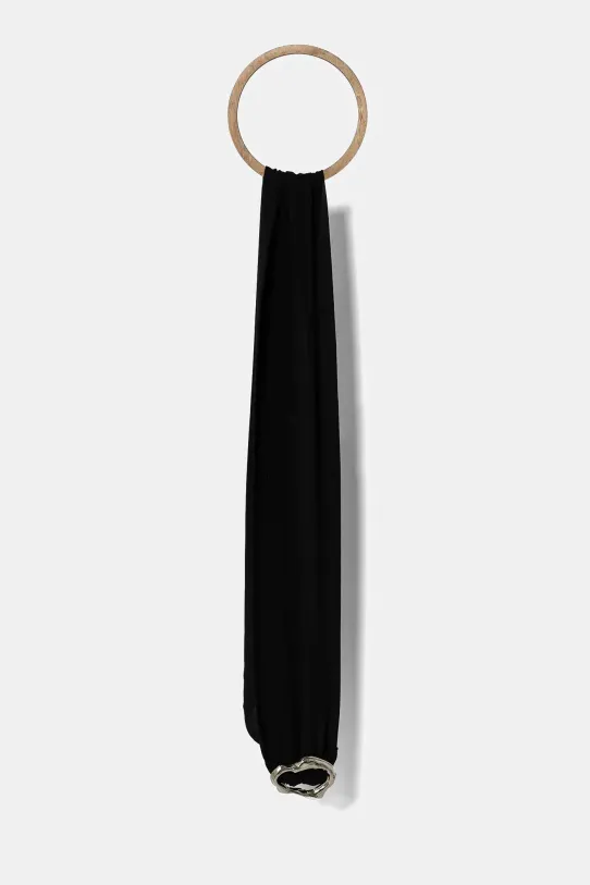 Patrizia Pepe szalik 8F0047.AD08 czarny SS25